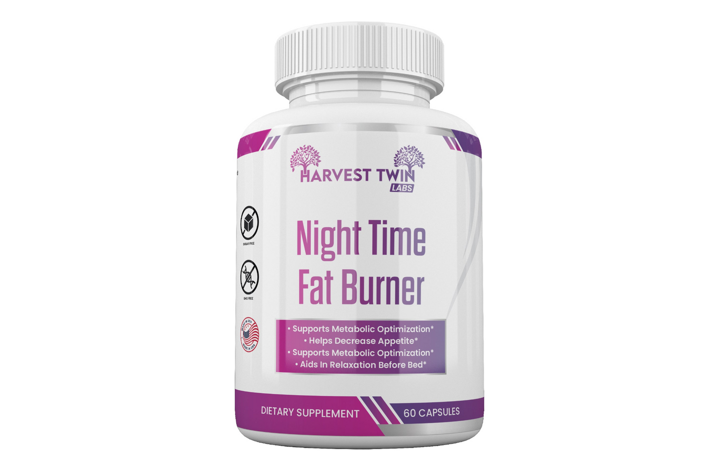 Harvest Twin Labs Night Time Fat Burner | Natural Sleep Aid for Optimal Metabolism and Fat Burn