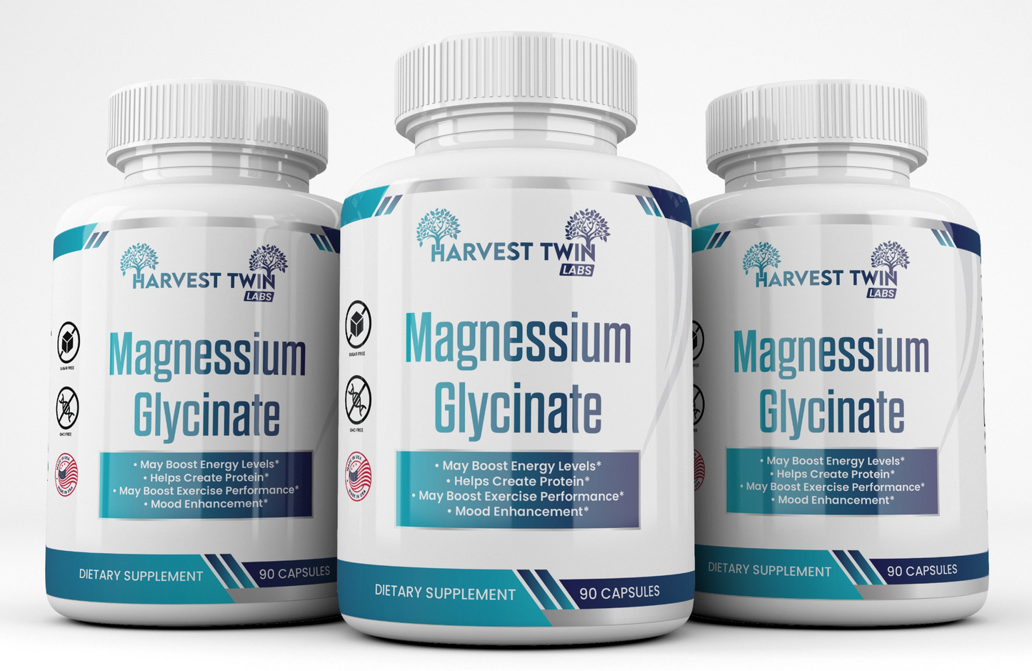 Magnesium Glycinate 3 Pack - Boost Energy, Improve Exercise Performance