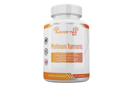 Harvest Twin Labs Platinum Turmeric - Natural Supplement for Metabolism and Digestion Support