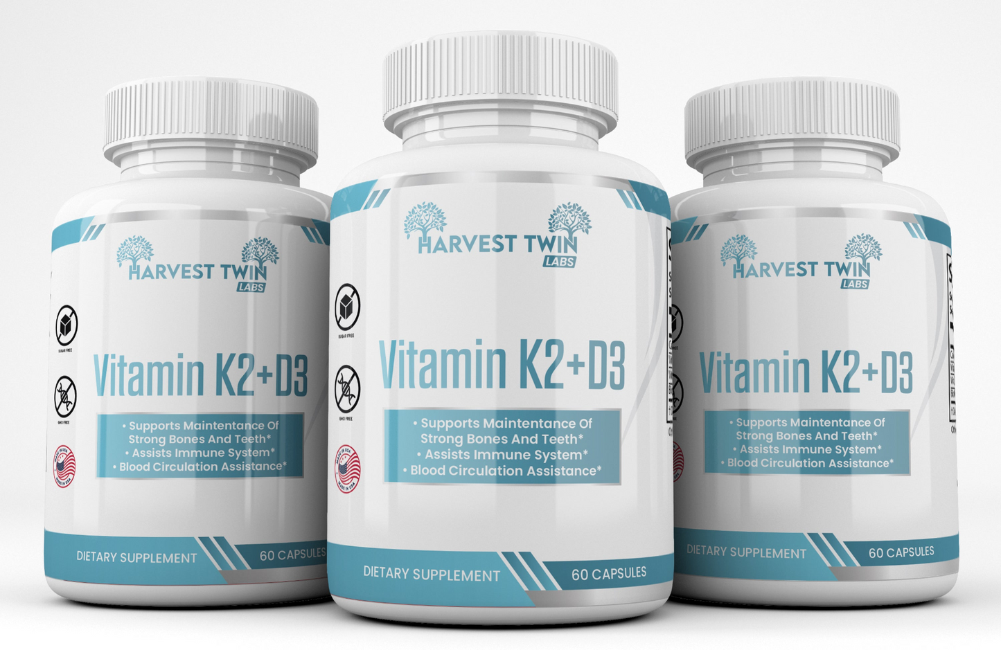 90 Day Supply Vitamin K2/D3 - Bone and Immune Support