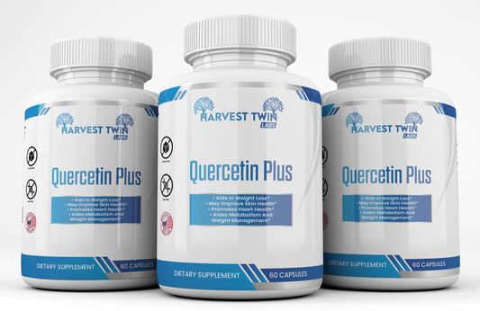 3 Pack Quercetin Plus - Powerful Nutrient Punch for Weight Loss and Heart Health