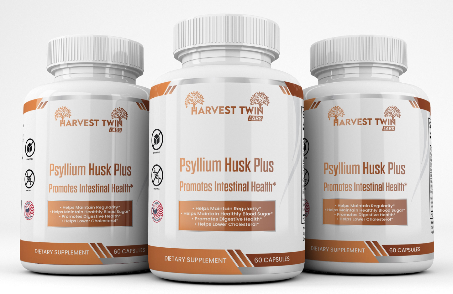 Buy 3 Pack Psyllium Husk Plus - Improve Digestion, Control Blood Sugar, and Aid Weight Loss