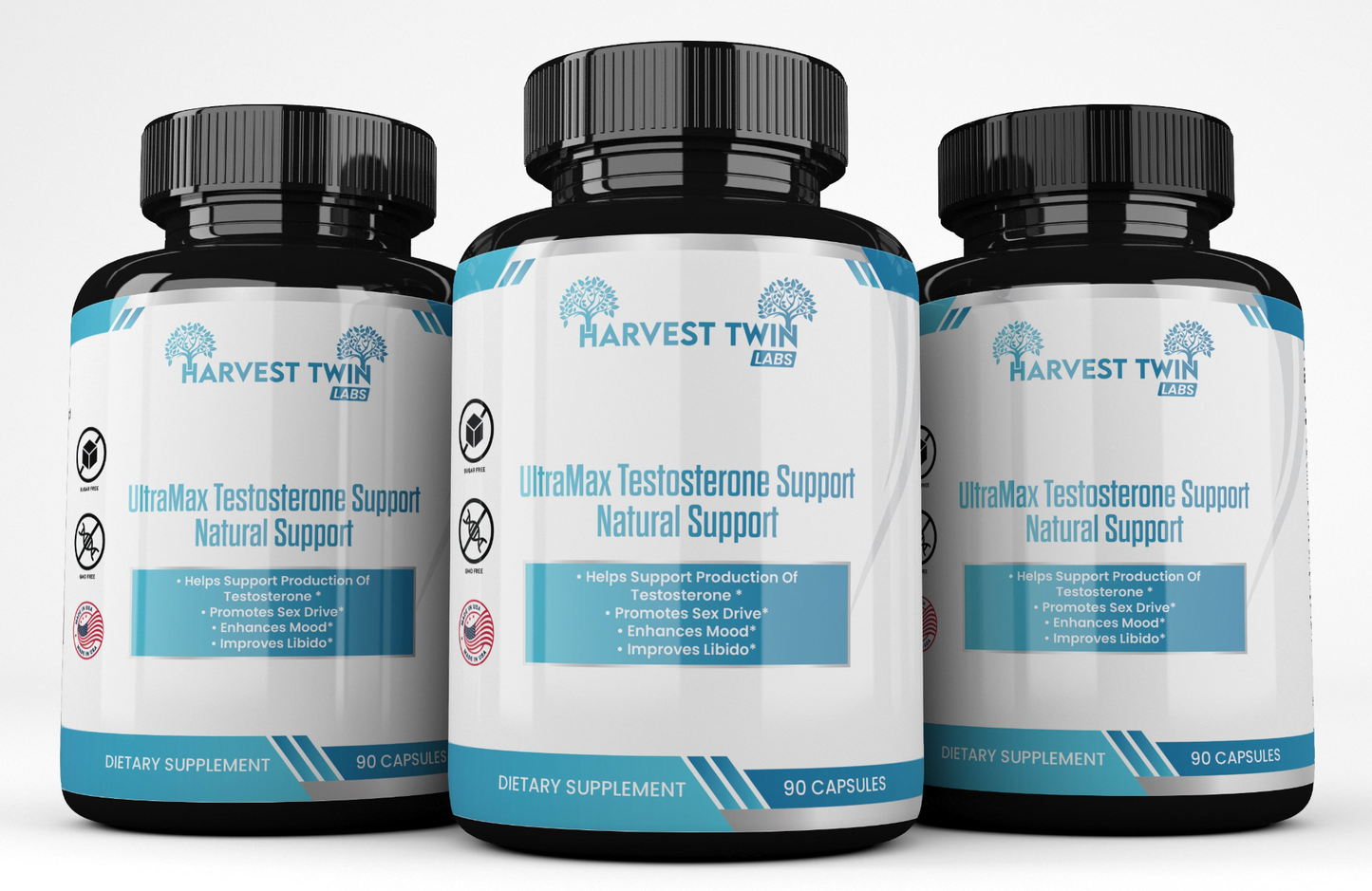 3Pack Ultra Test Natural Testosterone Support - Boost and Maintain Healthy Testosterone Levels