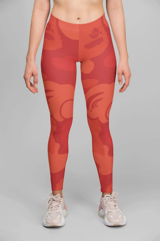 Alpine Red Retro Legging - Breathable and Supportive Leggings