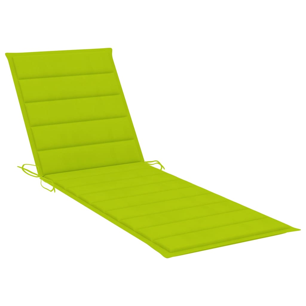 vidaXL Patio Sun Lounger with Cushion Bamboo - Comfortable Outdoor Lounging