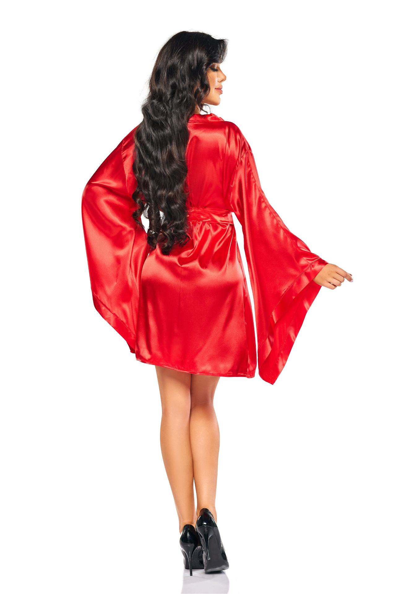 Satin Kimono-Style Robe Beauty Night Samira - Delicate and Sexy