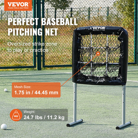VEVOR 9 Hole Baseball Net, 28"x27" Softball Baseball Training Equipment