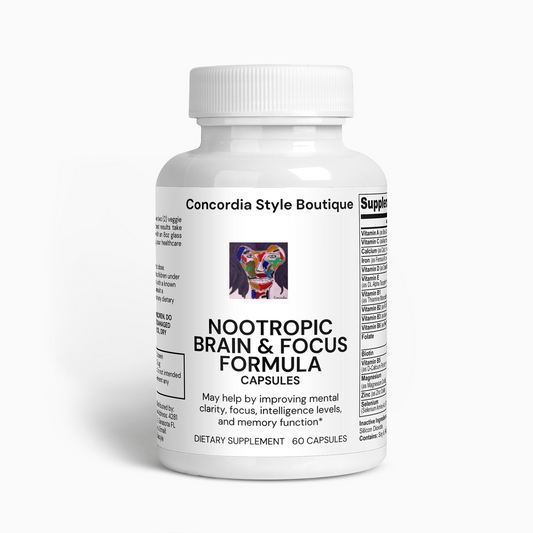 Nootropic Brain & Focus Formula - Enhance Focus and Boost Energy