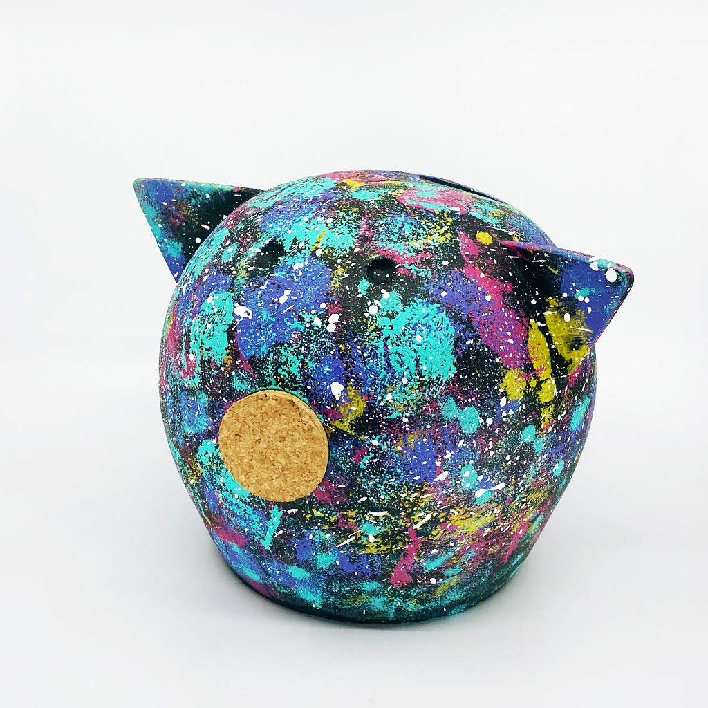 Ceramic Handmade Space Piggy Banks - Unique Decorative Figurines