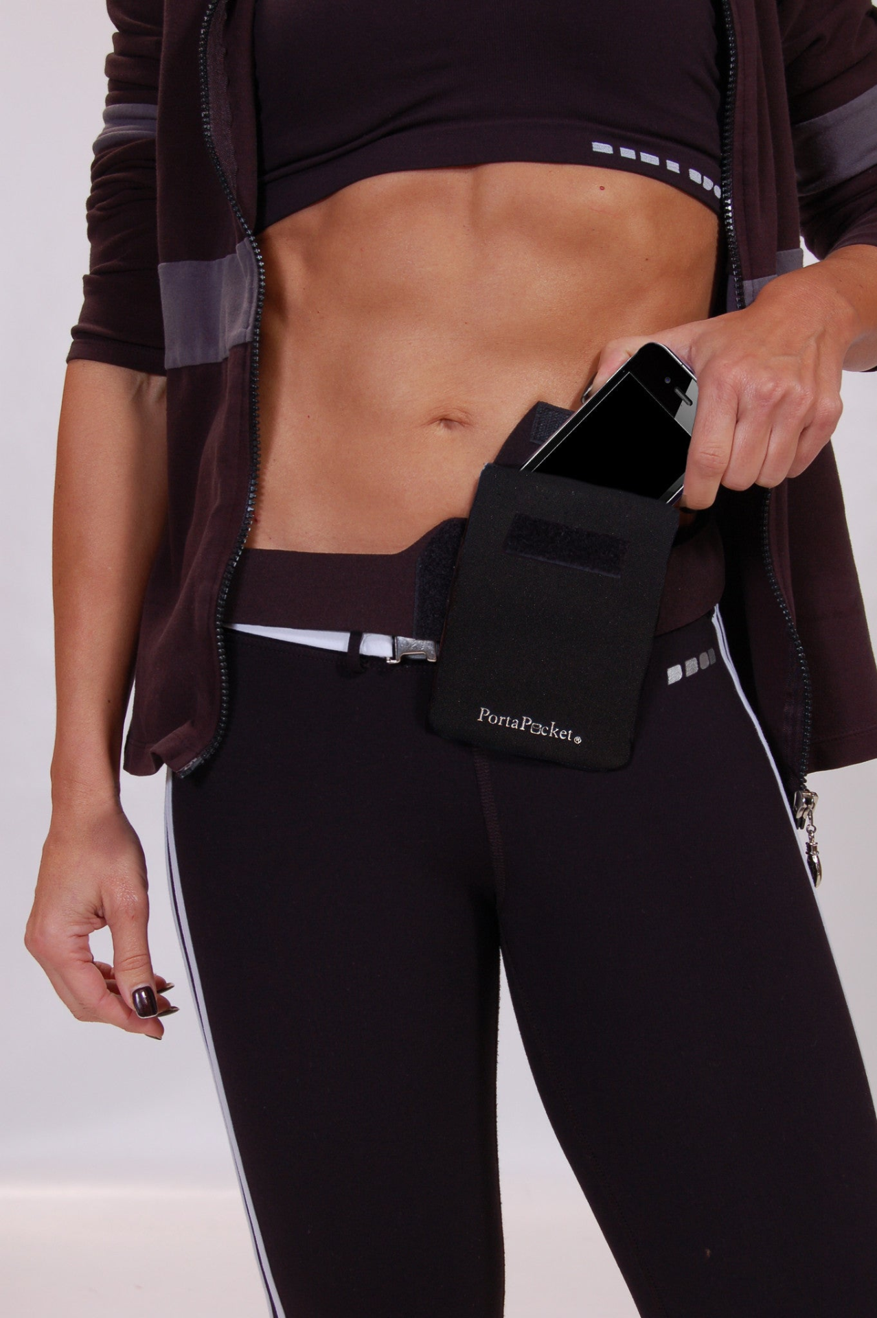 PortaPocket Waist Belt & Pocket Kit - Hands-Free Way to Wear Your Passport or Cell