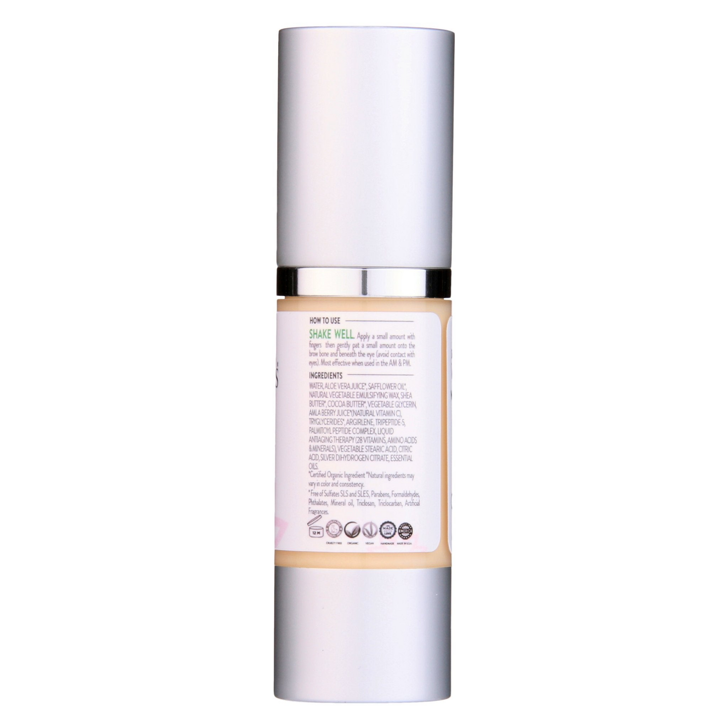 Organic Vitamin C Eye Serum For Dark Circles