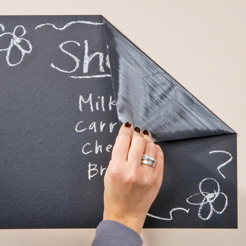 Chalkboard Wall DIY Black Kitchen Sticker - Reusable Write On Vinyl Decal | Create a Personalized and Functional Space