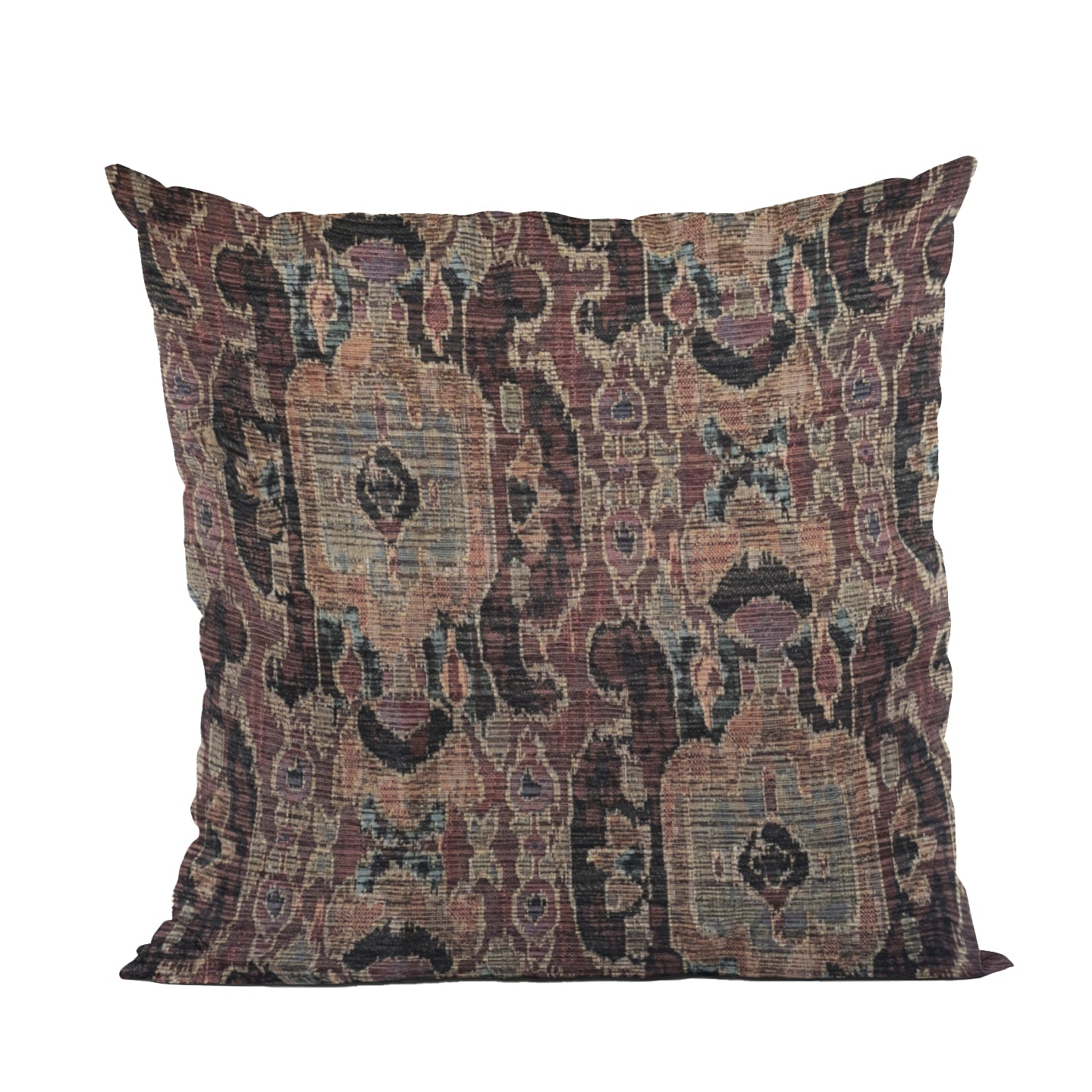 Sonoma Canyon Magenta Coral and Blue Handmade Luxury Pillow - Opulent Design, Made in USA