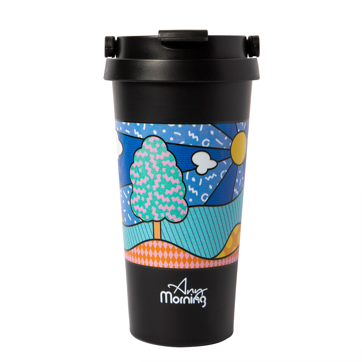 Any Morning Travel Coffee Mug 500 ml - Stainless Steel, Insulated, Leak-Proof