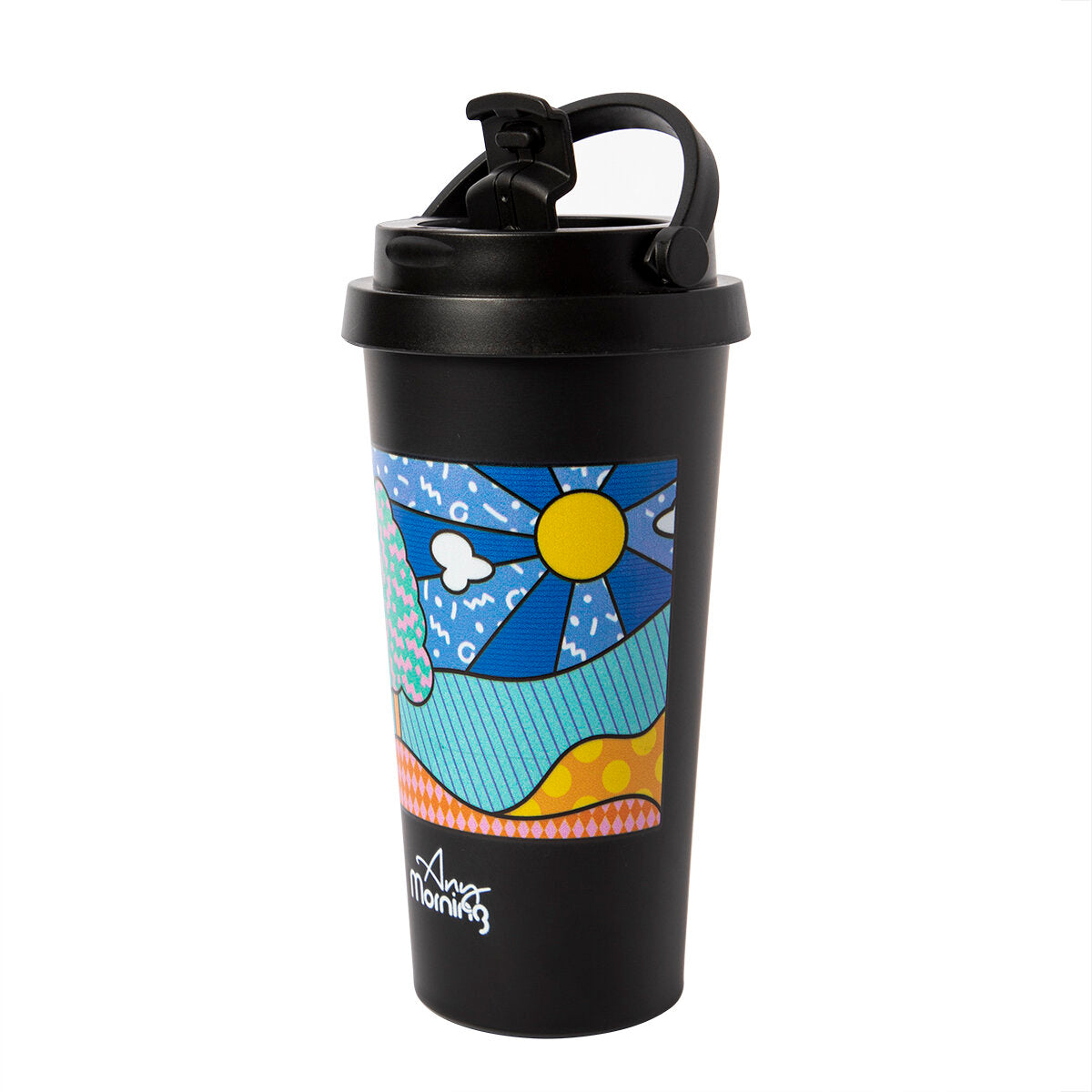 Any Morning Travel Coffee Mug 500 ml - Stainless Steel, Insulated, Leak-Proof