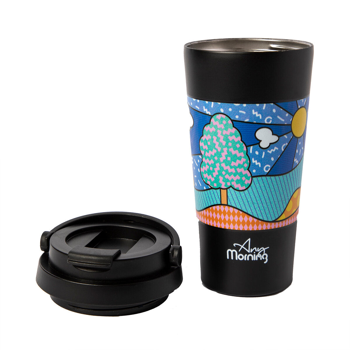 Any Morning Travel Coffee Mug 500 ml - Stainless Steel, Insulated, Leak-Proof