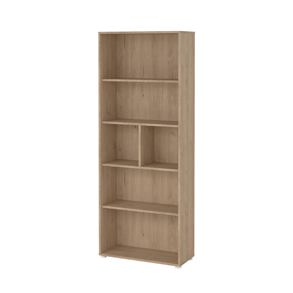 Sign 6 Shelf Bookcase, Home Office Storage, Jackson Hickory - Customizable Storage Solution