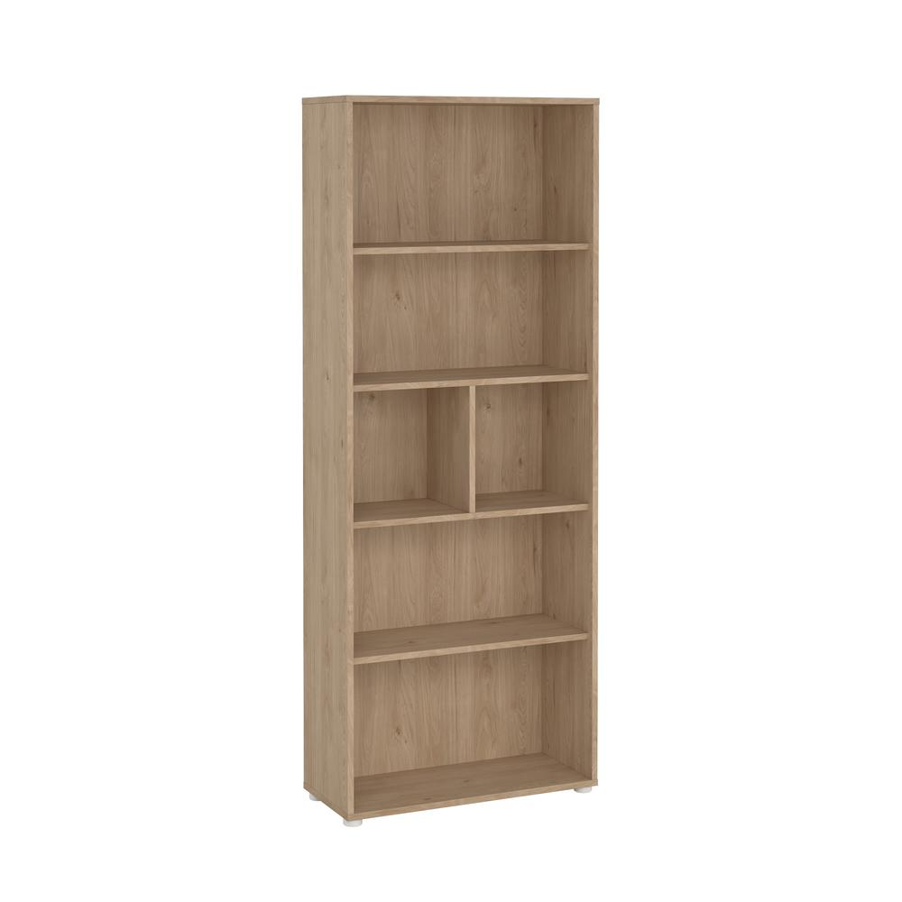 Sign 6 Shelf Bookcase, Home Office Storage, Jackson Hickory - Customizable Storage Solution