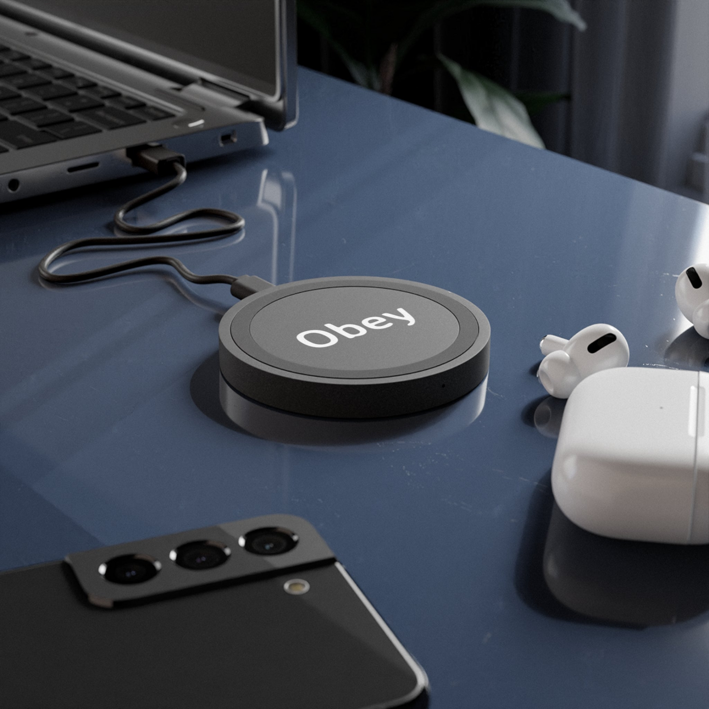 Quake Wireless Charging Pad - Obey | Fast Charging for iPhones and Android Smartphones