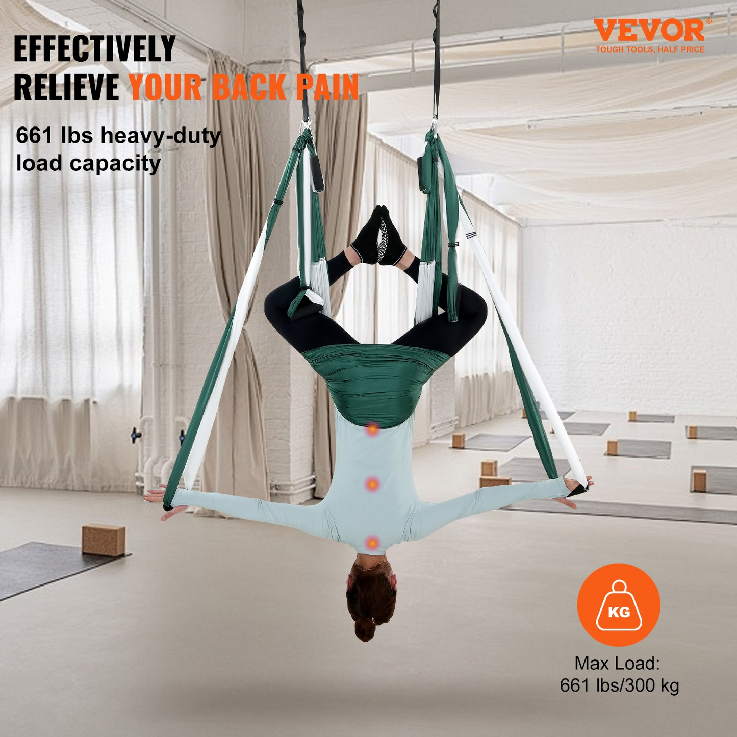 VEVOR Aerial Yoga Swing Set - Yoga Hammock Hanging Swing for Inversion and Aerial Yoga