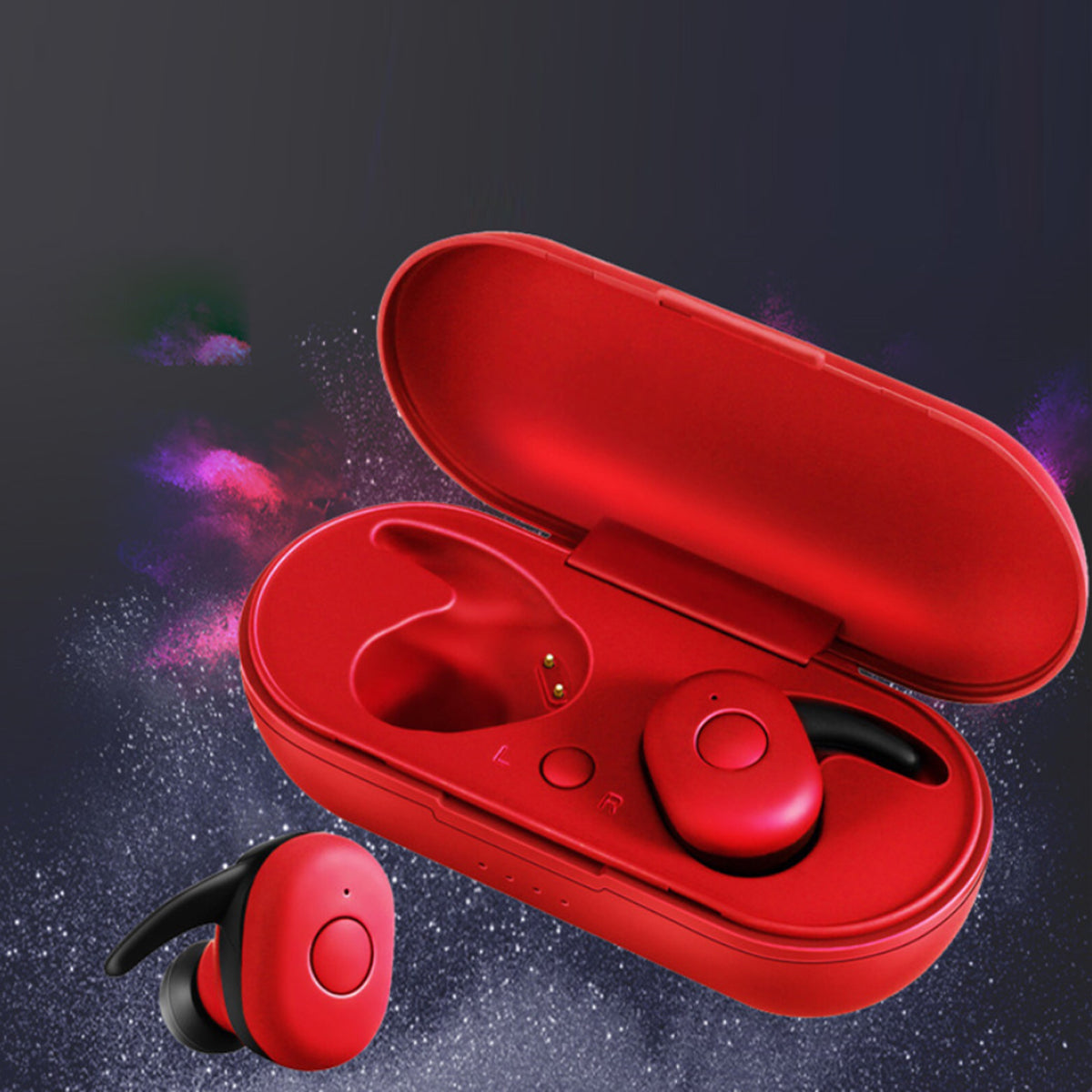 Twin Bluetooth Earpods With Chargeable Box - Wireless Headphones with Noise Cancellation and Siri Compatibility