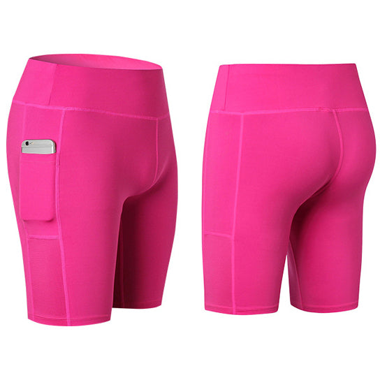 All Seasons Yoga Shorts Stretchable With Phone Pocket - Comfort and Performance Combined