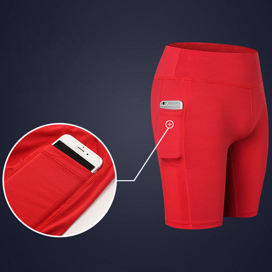 All Seasons Yoga Shorts Stretchable With Phone Pocket - Comfort and Performance Combined