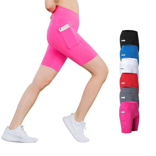 All Seasons Yoga Shorts Stretchable With Phone Pocket - Comfort and Performance Combined