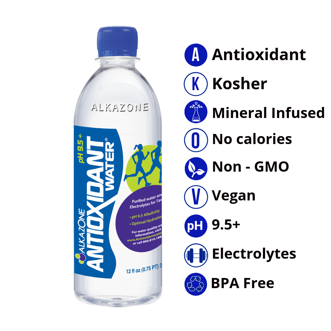 ALKAZONE® Antioxidant Water - Electrolyte-Enhanced, pH-Balanced, and Potassium Enriched