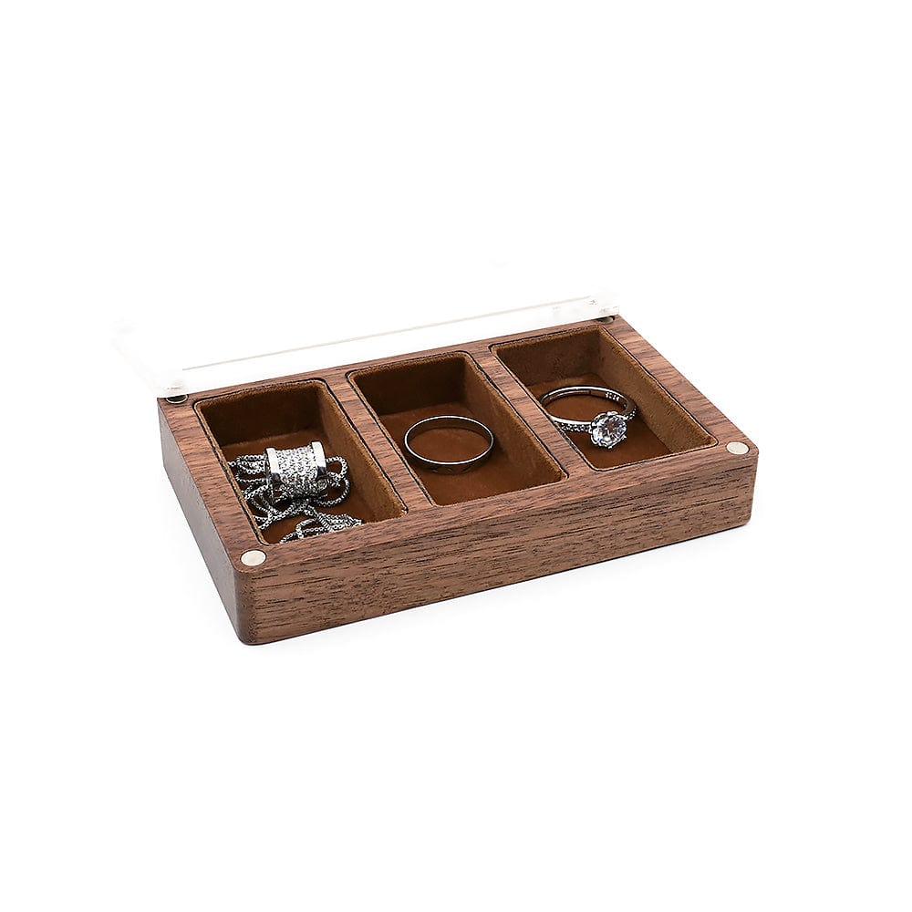 Handmade Wooden Jewellery Ring Box - Perfect for Wedding Rings