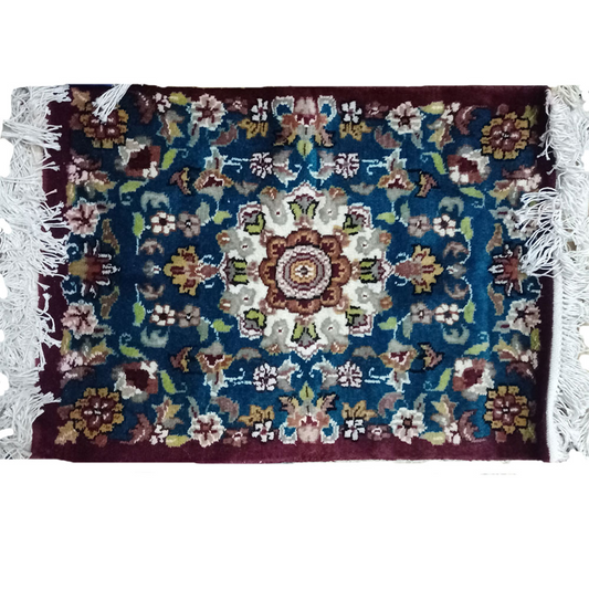 Buy Persian Bokhara Handmade Prussian Blue Woolen Rug - Authentic, Hand-Knotted, and Exquisite