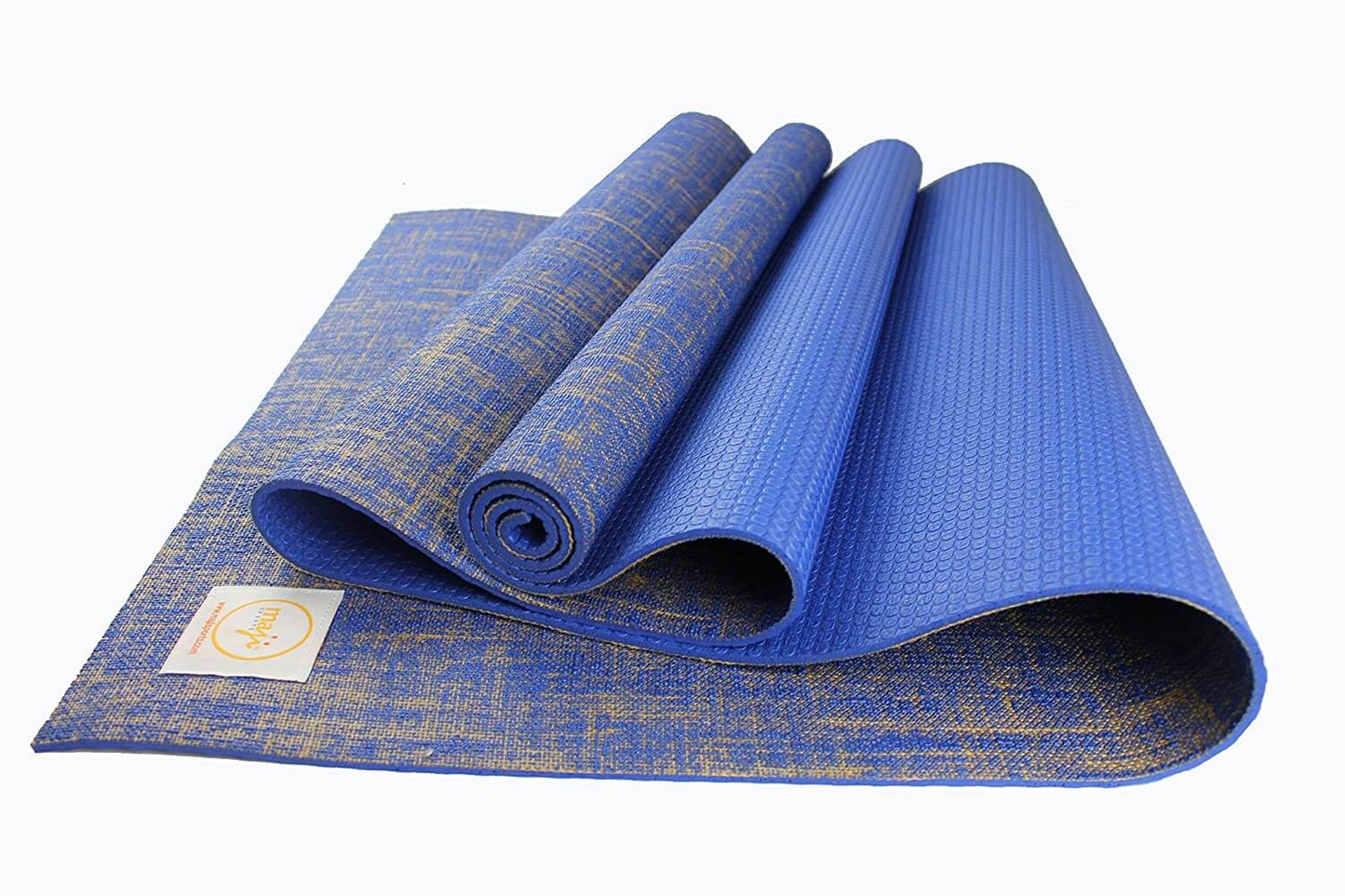 Maji Sports Jute Premium Eco Yoga Mat + Foot Massager (7.5cm x 17.5cm) - Durable & Non-Toxic