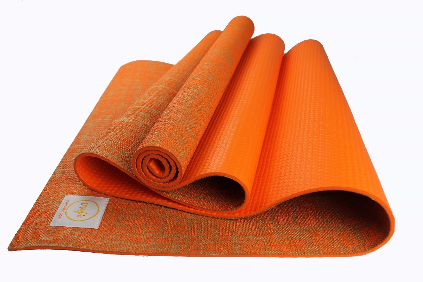 Maji Sports Jute Premium Eco Yoga Mat + Foot Massager (7.5cm x 17.5cm) - Durable & Non-Toxic