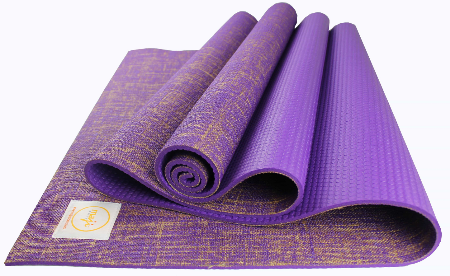 Maji Sports Jute Premium Eco Yoga Mat + Foot Massager (7.5cm x 17.5cm) - Durable & Non-Toxic