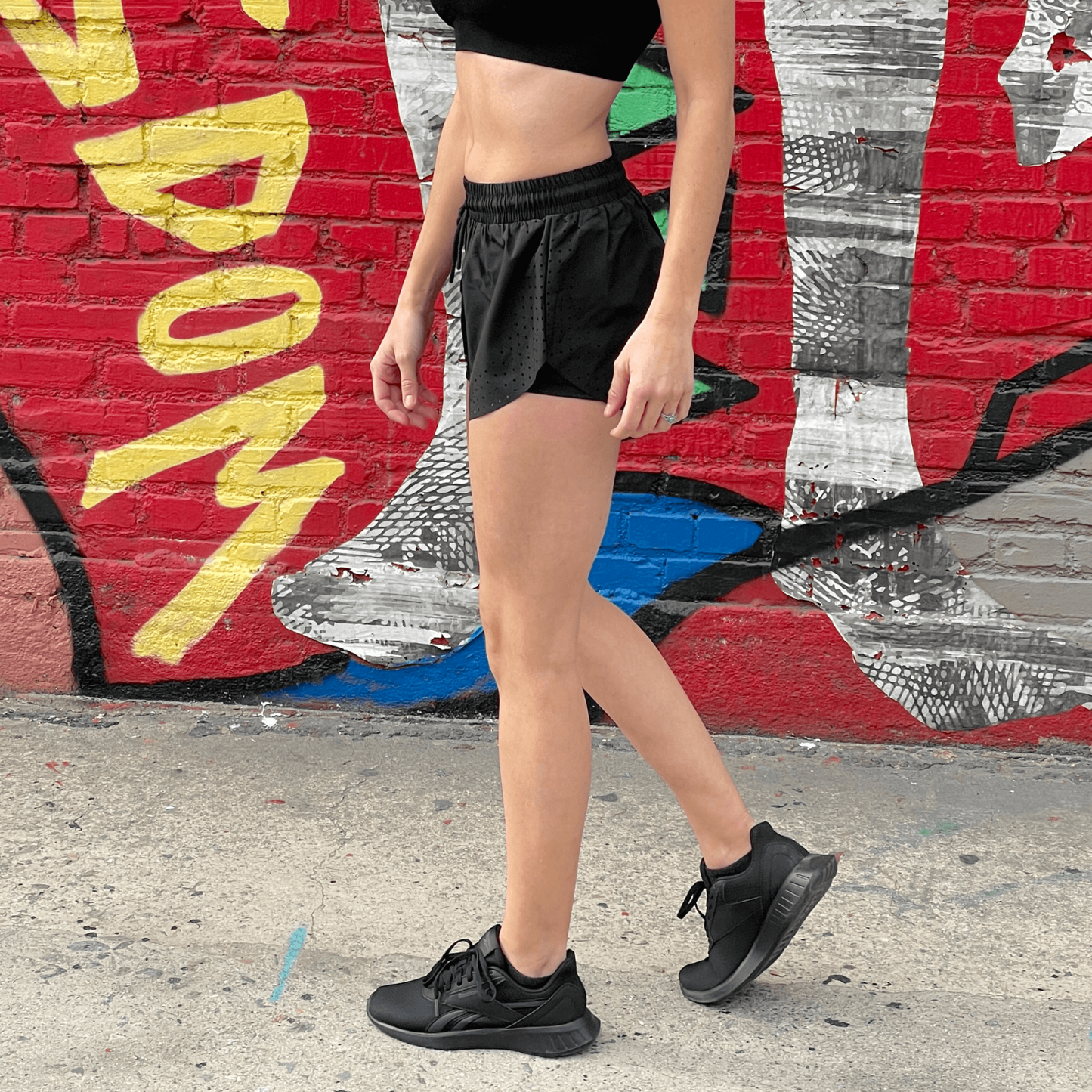 Arielle Athletic Shorts with Built-In Compression | Yoga, Running, Workout