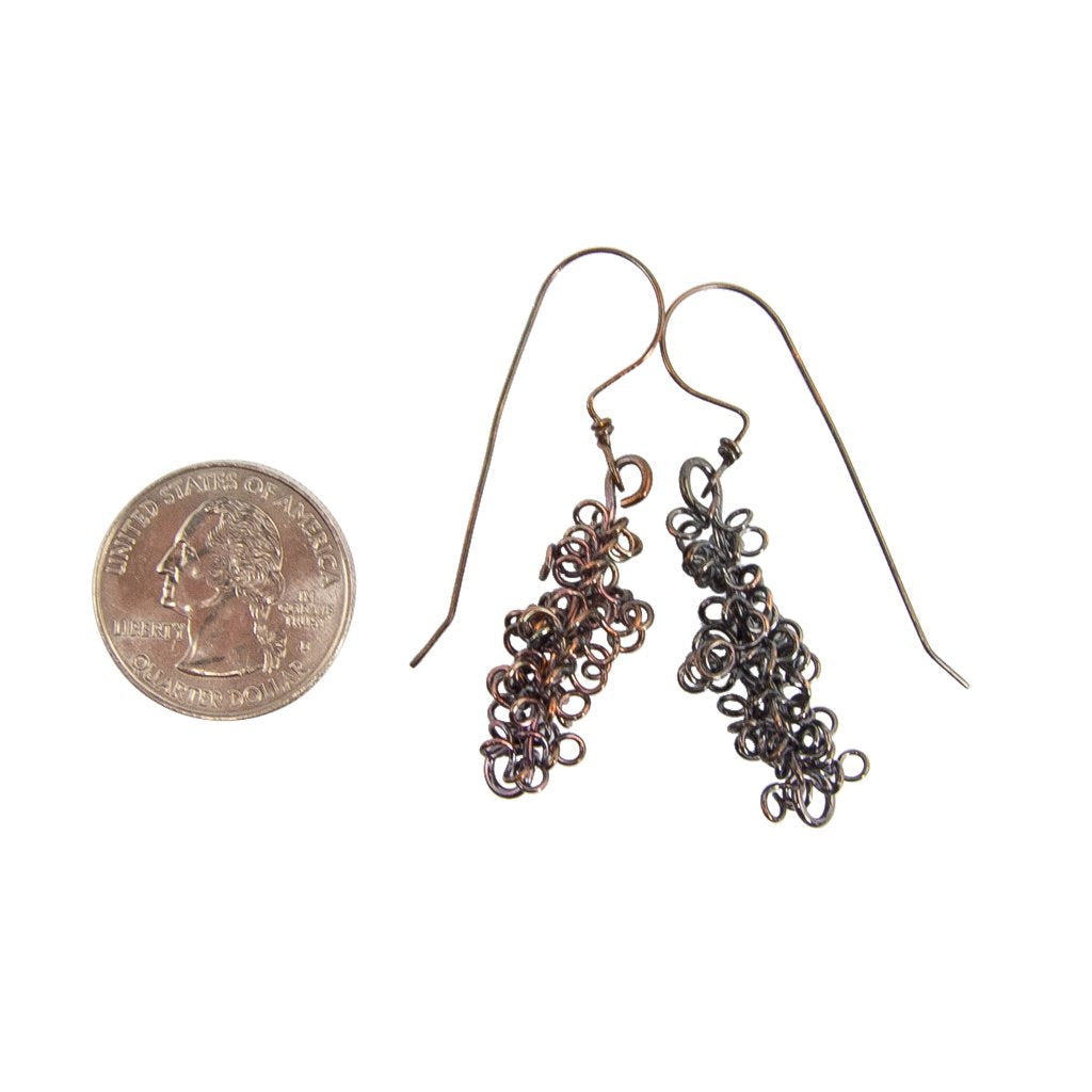 Handmade Masses of Copper Coils | Copper Earrings | Eco-Friendly Jewelry | Hypoallergenic & Nickel-Free